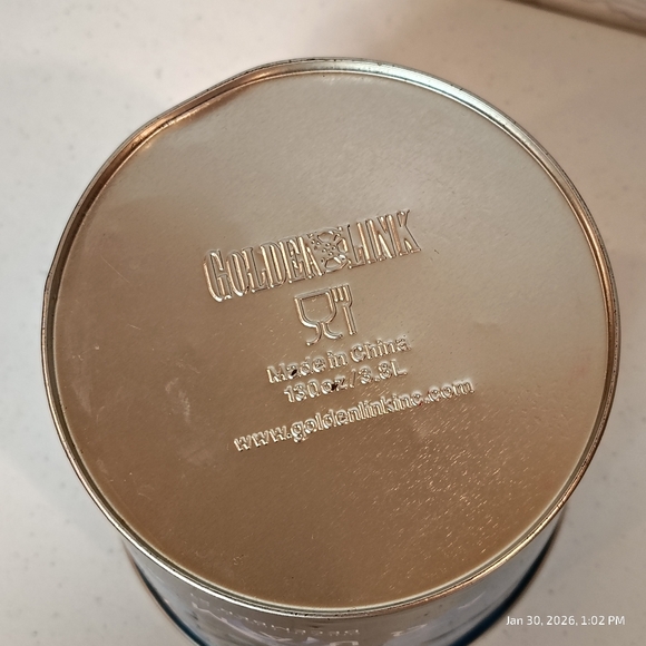 Aquaman Tin Popcorn Bucket Golden Link DC Comics 130 Oz Promotional Only 8” Tall - Picture 3 of 4